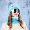 WANYIG Women's Winter Beanie Scarf Set Warm Winter Hat Knitted