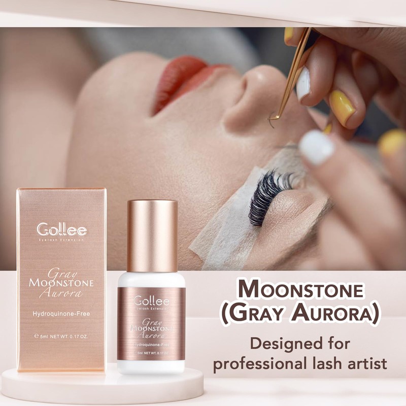 Gray Eyelash Extension Glue Lash Glue for Eyelash Extensions -(0.17fl.oz