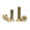 CONPHERON Brass Phillips Countersunk Screws Flat Head Machine Screws M4