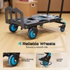 SEESII Foldable Dolly Cart with Wheels, 330 lbs Max Capacity