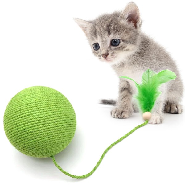HOMEBASICS Cat Toy, Ball, With Bell, Sound, Built-In Bell, Safe,