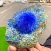 Natural Raw Dandelion Zeolite Cluster Titanium Geode Quartz Crystal Specimens