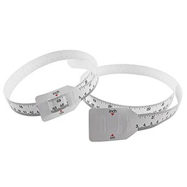 BLLNDX Head Circumference Measuring Tape 2PCS 24x0.79Inch/60x2cm White Baby Head Circumference Measuring Rulers