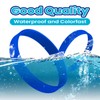 GOGO 12 PCS Adult Rubber Wristbands, Blue Friendship Bracelet