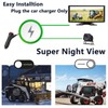 10" 1080P AHD Wired Reverse Rear View Backup Camera System,Guide