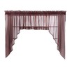 Stylemaster Elegance Sheer Voile, 56" X 38" | Swag, Chocolate