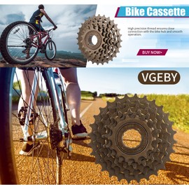 Ausla Mountain Bike Freewheel, 6-Gang 14T-28T Hochfestes Metall Kasettenritzel Fahrrad Freewheel, 11,3 cm / 4,4 Zoll φ