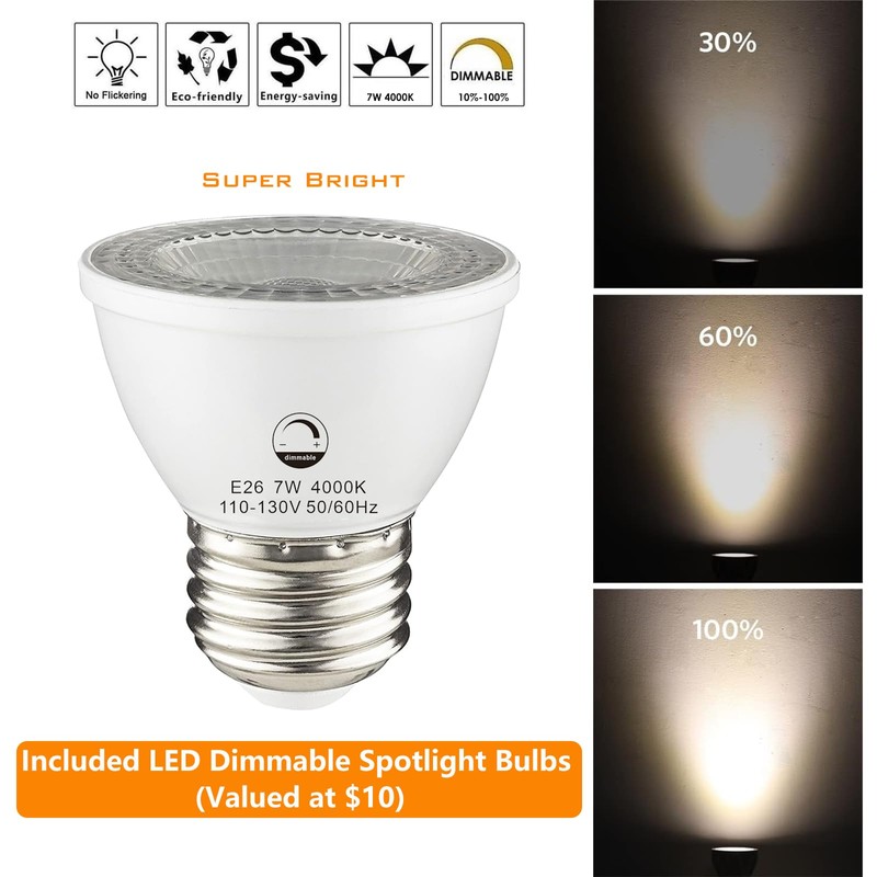 vivihobb 3 Light Plug in Track Lighting Kit,Modern Plug in