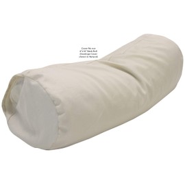 Bean Products Neck Roll Pillowcases | Organic Cotton, Sateen Weave | 500 Thread Count | O Natural (6" x 16")