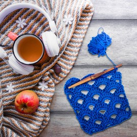 Divit Shilp Streamline Ergonomic Handle Crochet Hooks | Handcrafted 7’’ Teak Wood Crochet Hook Knitting Needle, Craft Yarn Weave | Best Gift! (10 mm)