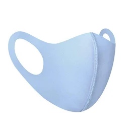 Komonee Adults Washable Reusable Blue Face Mask Dustproof Cloth Mouth Cover Covering For Men Women Outdoors Indoors Cycling Ski Protection (Pack Of 2)