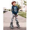 2PM SPORTS Kids Adjustable Inline Skates Ages 4-12, Youth Inlie