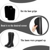 VEGCOO 6 Pcs Reusable Boot Trees, Black Plastic 16in Boot