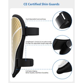 Shin Pads Boys CE Certified Airsfish Kids Football Shin Guards Breathable Non Slip Extended Adjustable Straps Lightweight Soccer Shin Pads for Boys Girls Teens Leg Calf Protective Gear