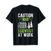CAUTION Mad Scientist AT WORK Mad Scientist Costume T-Shirt