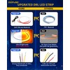 DUOFU365 DRL Led Light for Car, Switchback Led Strip Light,