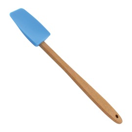 R&M International Mini Silicone Spoon/Spatula, 7.75", Blue