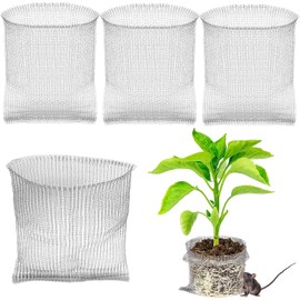 YOUTU® Set of 4 Stainless Steel Root Protection for Plants, Vole Basket, Plant Basket Vole Protection, Plant Root Protection for Protection of the Roots of Trees, Flowers, Vegetables (45 x 40 cm)
