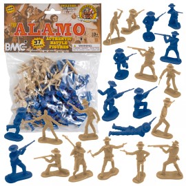 BMC THE ALAMO Plastic Army Men Texan Mexican Soldier Figures 1:32 Scale 54mm