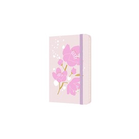 Moleskine Limited Edition Sakura Notebook, Hard Cover, Pocket (3.5" x 5.5"), Ruled/Lined, Graphic 3, 192 Pages