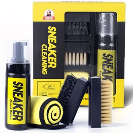 MNJKJHL Kit de Limpieza para Tenis, Limpiador de Tenis con Limpieza en Seco, Limpieza Profunda, Simple, No Tóxico, Secado Rápido, incluye cepillo suave, cepillo rígidoy microfibra toalla