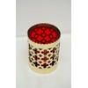 Traditional Church or Chapel Votive Candle with Red Globe, Solid
