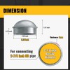 VIVIDA 2-7/8" Fence Post Caps, Chain Link Post Caps, Galvanized