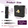 Clock Movement for Wall Clock, Self-Installation with Hands, Quartz Movement,