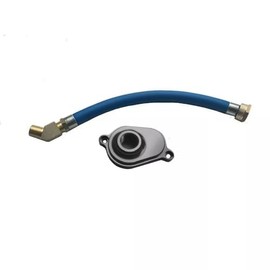 Misimain Oil Cooler Flush Kit Cooling System Kit with Aluminum Anodized Adapter for Ford 2003-2010 6.0L Powerstroke Diesel