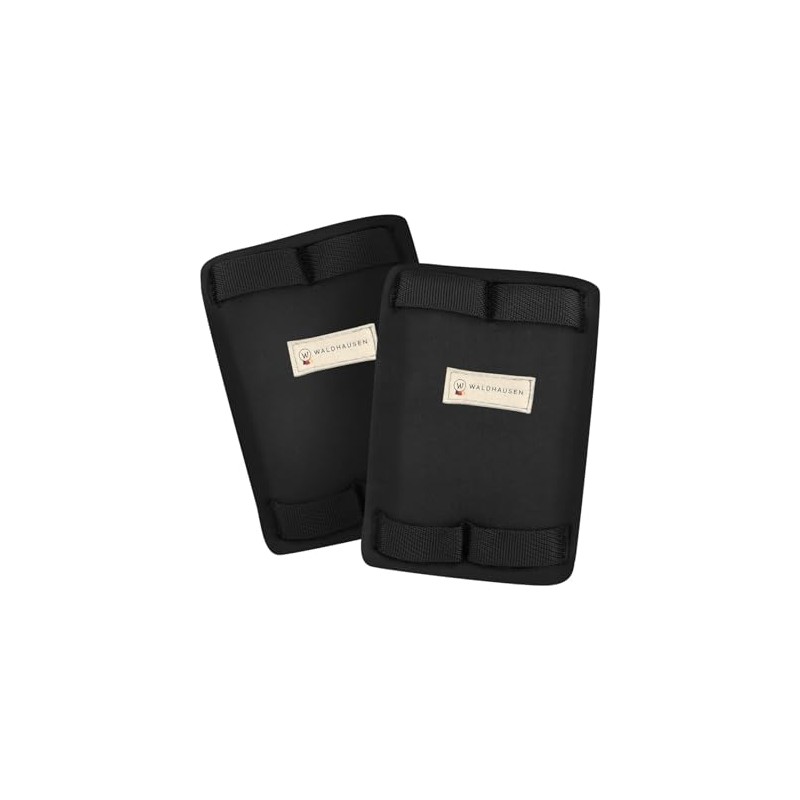 WALDHAUSEN Buckle Protection for Short Straps Soft Material, Black, Pair