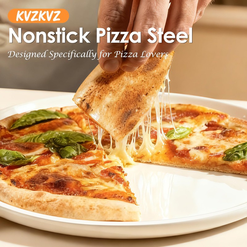 UPGRADED 16" Hybrid Pizza Steel, Lightweight, Fast & Even Heating,