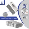 X3 - Almohadillas de microfibra de repuesto para fregona (4