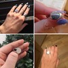 Custom Signet Ring Engraved for Women Silver Stainless Steel Polished
