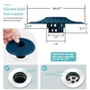Aluvor Bathtub Drain Hair Catcher,Silicone Tub Hair Catcher Drain Protector,All-in-one