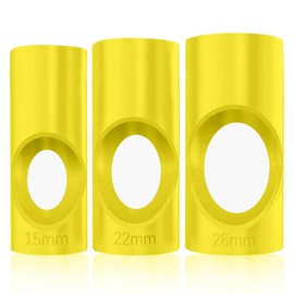 Ninnyi 3 PCS Yellow Pipe Lagging Tool, Insulation Cutter Guide Lagging Cutting Tool 15mm 22mm 25mm Set for 45 Degree Angles