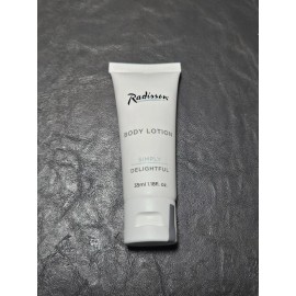 radisson LOT OF 15 SIMPLY DELIGHTFUL TRAVEL SIZE BODY LOTION - Radisson 35ML 1.18FL. OZ.