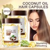 60PCS Hair Serum Oil Capsules, Moisturizing Hair Serum for Frizzy,