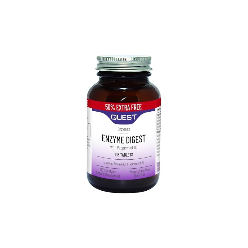 Quest Vitamins Enzymes Digest Digestive Aid Tablets 100g