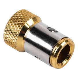 Ieron 3pcs Magnetic Screw Ring - Removable Magnetizer Screwdriver Ring Alloy for 1/4inch 6.35mm Double End Bits - Screw Catcher Holder in Gold/Blue/Red