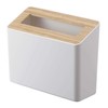 Yamazaki 5231 Tabletop Trash Can with Lid, Natural, Approx. W