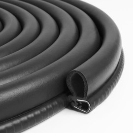 VUAOHIY Automotive Weather Stripping Door Seal, 98 FT Car Door Rubber Seal Strip Trim Seal Gasket with Side Bulb for Cars Trucks Boats RVs and Home Applications