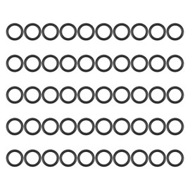 MECCANIXITY Nitrile Rubber O Ring 0.63" OD 0.43" ID 0.1" Width NBR Sealing Gasket Washer Seal O-Ring for Faucet Plumbing Air Gas Repair, Black, Pack of 50