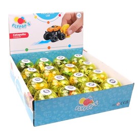 FLYPOP'S 16 Eggs Monster Truck - Vehicle Friction - 023886PA - Multicoloured - Plastic - Catapult - Vehicle - Miniature - Drive - Gift - 4.5cm - Ages 3+