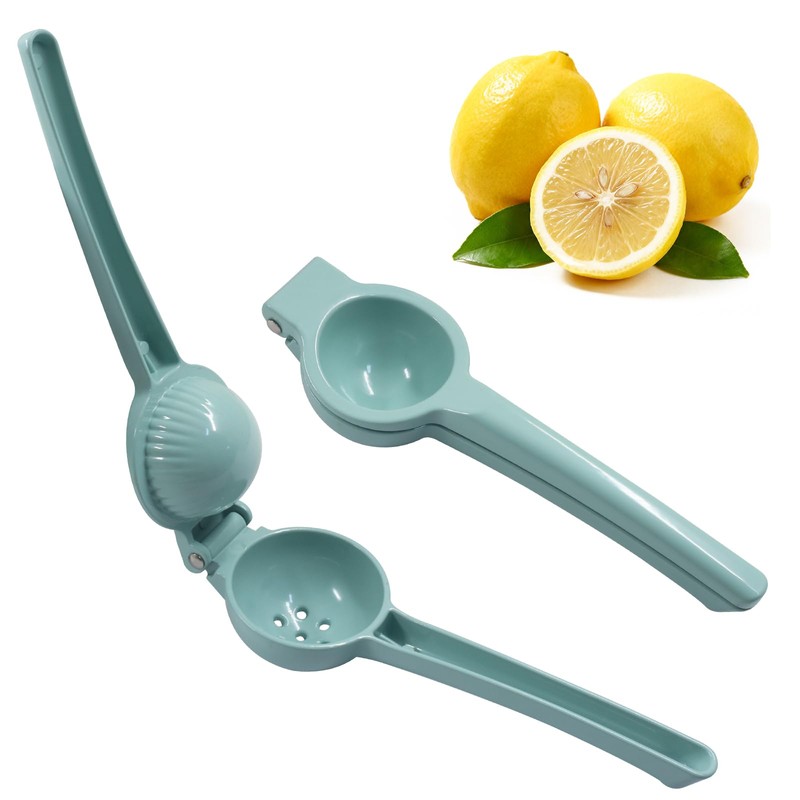 Metal Lemon Squeezer, Light Blue