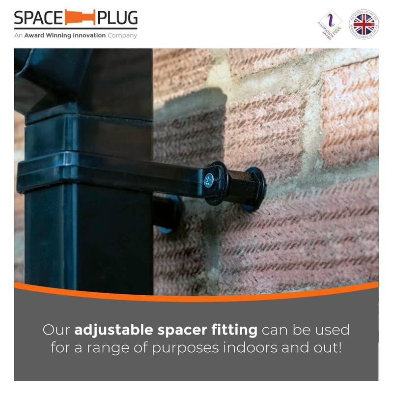 Space-Plug Adjustable Spacer Fixings (Regular size for 30-50mm gaps), 25