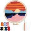 SOFPLATE Yarn Punch Needle Set Punch Needle Embroidery Sets with