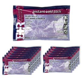 Ever Ready First Aid Disposable Cold Compress Therapy Instant Ice Pack for Injuries 6" x 9" - 12 Pack