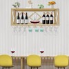 N/A Wall-mounted Inverted Wine Rack Iron Bottles Holder Hanging Shelf