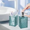 4PCS Blue Bathroom Accessories (Mint Blue, 2 Pcs-A)