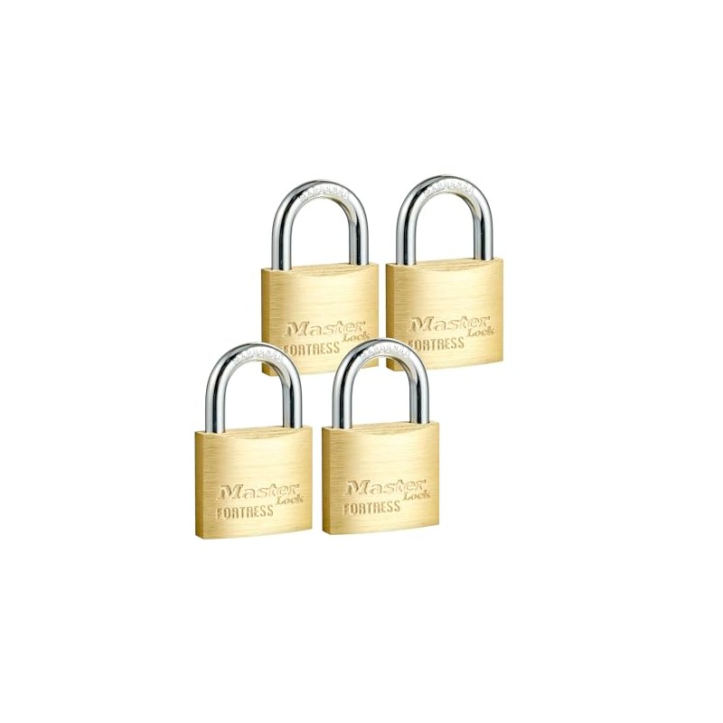 Master Lock Solid Brass Body 40mm Wide Economy Padlock with